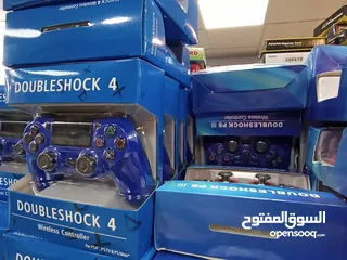  6 يد العاب جيمنغ ايد بلايستيشن 4 لون أسود و أبيض و أزرق و أحمر  Controller Playstation Gamepad PS4