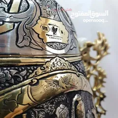  21 سماورالفحم للنحاسية الفاخرة 6-8 ليتر 100./. نحاسية 100./.صنع يدوية الفاخر مجلل صنع في ايران