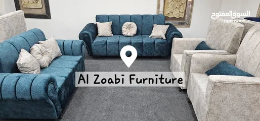  9 اطقم الكنب ثلاثيه ومجوزه ومفردتين