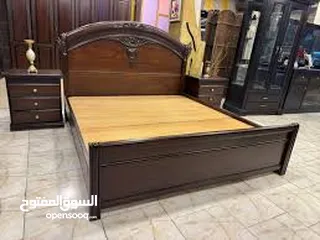  1 غرفة نوم ماستر خشب زان بوفيه تلفاز بوفيه مطبخ