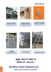  2 Aluminum Mobile Tower and ladders