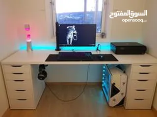  29 طاولة مكتب مميزة للألعاب والكمبيوتر تتوفر بعدة الوان وقياسات حسب الطلب اطلبها الأن بسعر مميز