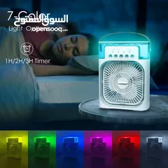  4 مكيف الهواء المحمول مع ترطيب مروحه و  رذاذ 3 في 1 مروحه تبريد مع الماء البارد اضائه