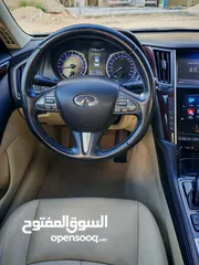  11 إنفنتي Q50 موديل 2017 ، وارد شركة محرك 2.0 تيربو 211 حصان جير أوتوماتيك 7