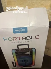 6 سماعة حفلات BT Speaker .. 15 inch  لا سلكية .. جديدة جدا استعمال مرة واحدة فقط . التواصل عبر الواتس
