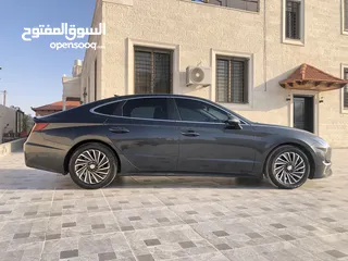  13 هيونداي سوناتا هايبرد 2020 فحص كامل ممشى قليل بحالة الوكالة للبيع بسعر مغري