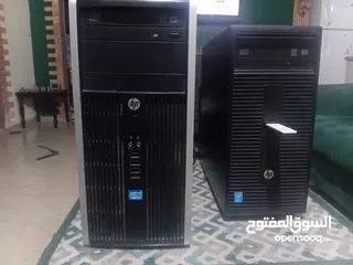  1 كمبيوتر hp عدد اثنين icore5 جيل رابع بحاله ممتازه ومواصفات جيده بس ب220  دينار الوقع بلوصف