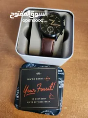  1 Brown and Black Fossil watch