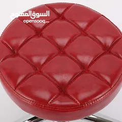  6 كرسي بار (قطعتان)، كرسي مرتفع بسيط، كرسي إفطار منزلي، تنجيد من جلد البولي يوريثان، كرسي عمل لصالون ا