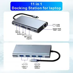  4 HAING HI-3023-TMA 11 in 1 Type-c To Multifunctional Adapter وصلة متعددة الاستخدام