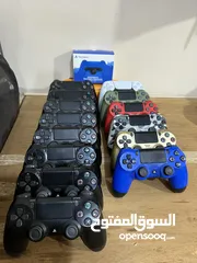  11 ايادي اصليةةة وكوبي بحالة الوكالة عالفحصص وكفالة شهر  للبيع ( متوفر عروض على الصيانه)Control ps4
