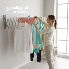  10 منشر الغسيل الجداري الألمنيوم القابل للطي – الذكاء في التنظيم وتوفير المساحة عملي وأنيق لترتيب .