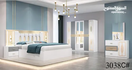  9 غرفة نوم اثاث صيني 6 قطع  Chinese Furniture  Bedroom ( 6 pieces) with Matress for Sale in good Price