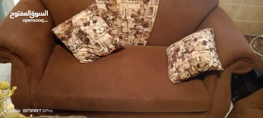  1 كنب شبة جديد مع البرادي