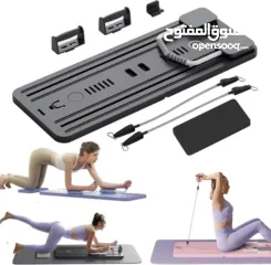  3 لوح بيلاتس للتمارين المنزلية بشاشة رقمية  مناسب للجميع سواء كنتِ مبتدئة أو محترفة...