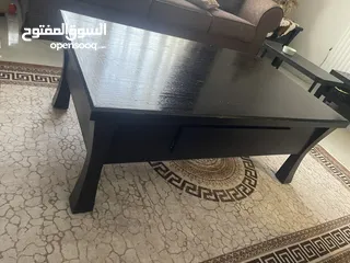  3 طاولة وسط خشب زان