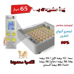  1 الحق العرض أحدث الفقاسات اتومتيك بالكامل ممتازة جدا و اوتوماتيك بالكامل ريح راسك 60 دينار