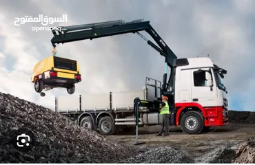  4 نقل هياب شاحنة کرین ونش رافعہ  Hiab Truck Crane available for rent