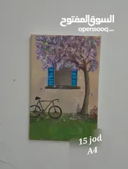  5 لوحة فنية رسم آكريلك