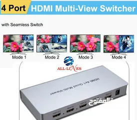  6 hdmi quad multi-viewer 4x1 جهاز دامج وعارض 4 اجهزة الى شاشة واحدة
