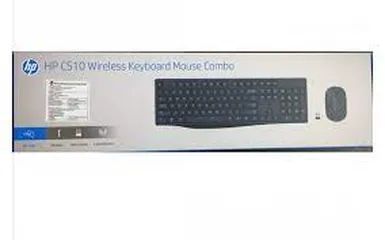  10 keyboard hp wireless cs10 black combo كيبورد وماوس اتش  ويرلس بي 