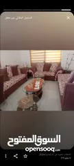  1 طقم كنب كورنر وطاولات وسط  وزيبرا عدد 2
