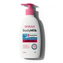  5 shaan body milk 300ml  شان حليب مرطب للجسم لوشن للجسم للبشرة الجافة والمتوسطة