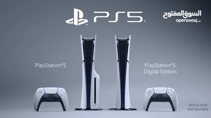  5 PlayStation 5 (1 TB) CD  وارد شرق اوسط ( جديدة مسكرة بالكرتونة ) مع مدخل CD مش ديجيتال