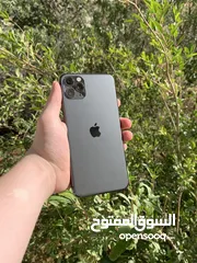  9 ايفون 11 برو ماكس 256 جيجا بطارية 100٪؜ نموذج M مغير بطارية فقط مش مغير فيه اي اشي ثاني ومساحة 256