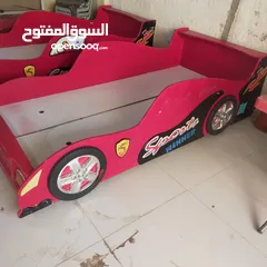  1 تخت اطفال شكل سياره