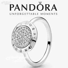  1 PANDORA Jewelry Logo Cubic Zirconia Ring in SIZE 52 Sterling Silver 925