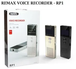  8 REMAX RP1 VOICE RECORDER مسجل صوت للمحاضرات تسجيل صوتي لعدة ساعات من ريماكس