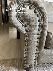  3 طقم جلوس 7 مقاعد امريكي بحاله ممتازه ثلاثيه و ثنائيتين