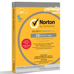  9 NORTON LIFELOCK SECURITY PREMIUM 10 DEVICES نورترن انتي فايروس لحماية فائقة من الفيروسات 10 مستخد 