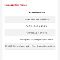  2 راوتر فودافون هوائي بلس Vodafone Home wirless plus