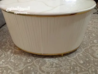  2 طاولة وسط قياس 90  خشب Hdf استخدام بسيط خدوش لا تذكر