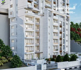  1 شقة 124مترفي عين مصباح مقابل جامعة القدس المفتوحة مكونة من غرفتين نوم وحمامين وصالون ومطبخ وبلكونتين