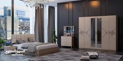  2 غرفة نوم تركية المنشأ مكونة من 5 قطع