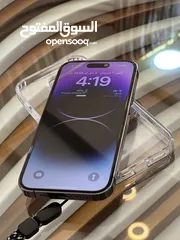  9 iPhone 14 pro Purple colour battery 89  128Gg شرق اوسط بحال الوكاله
