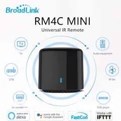  1 Broadlink RM4C Mini Universal IR WiFi Infrared Remote Control Compatible with Alexa Google Home