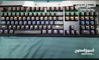  1 كيبورد قيمنق للالعاب dragon war gk-010 6 colors blue switch مستعمل يشبه الجديد