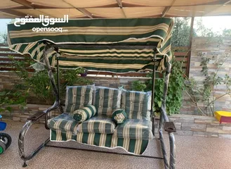  15 عررررض  خااااص  فرش كامل للمرجيحة  قماش وقطن نخب أول 3 مقاعد 3 ظهور 2 مساند + الشمسية ( المظلة