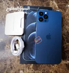  1 *iPhone pro max 12  *رام 16جيجا مساحه 1000جيجا *إصدار امريكي نسخه طبق الاصل