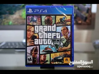  1 لعبة المشهورة جيتي ايه فايف بلاستيشن 4 الواقع الافتراضي GTA V Playstion 4 Sony