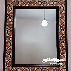  2 Mirror made of Clay مراي من فخار مزخرفة بالورد