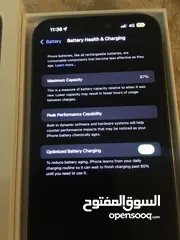  6 Iphone 14 pro max  battery 87%