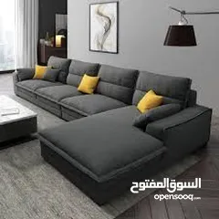  18 L shape sofe sets fabric waterproof  soft foam