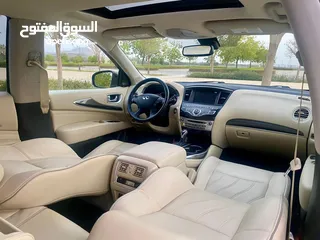  16 انفينيتي Qx60 مديل 2019 ابيض داخل بيج قمة في نظافة