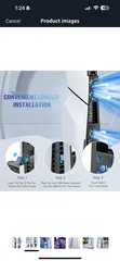  2 Cooling fan PS5 Slim KASTWAV نظام تبريد هادئ و صامت مع 3 مراوح مبرد مع إضاءة 5 volts AC