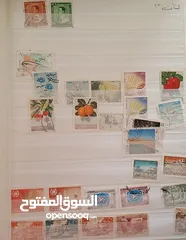  16 طوابع اصلية من كل بلدان العالم للبيع المستعجل الطابع ب دينار